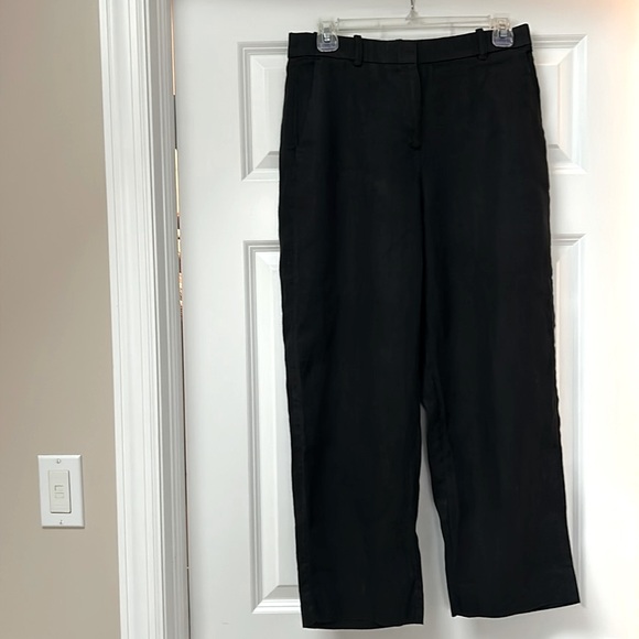 J. CREW Linen Black Pants Size 2 - Picture 2 of 8